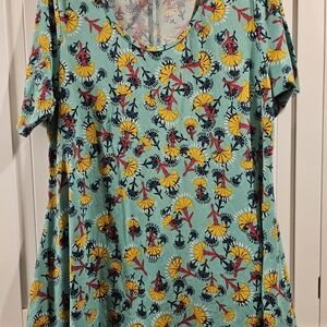 LuLaRoe Multicolor Floral Top XL